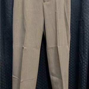 Women's Tan Pinstripe Pants